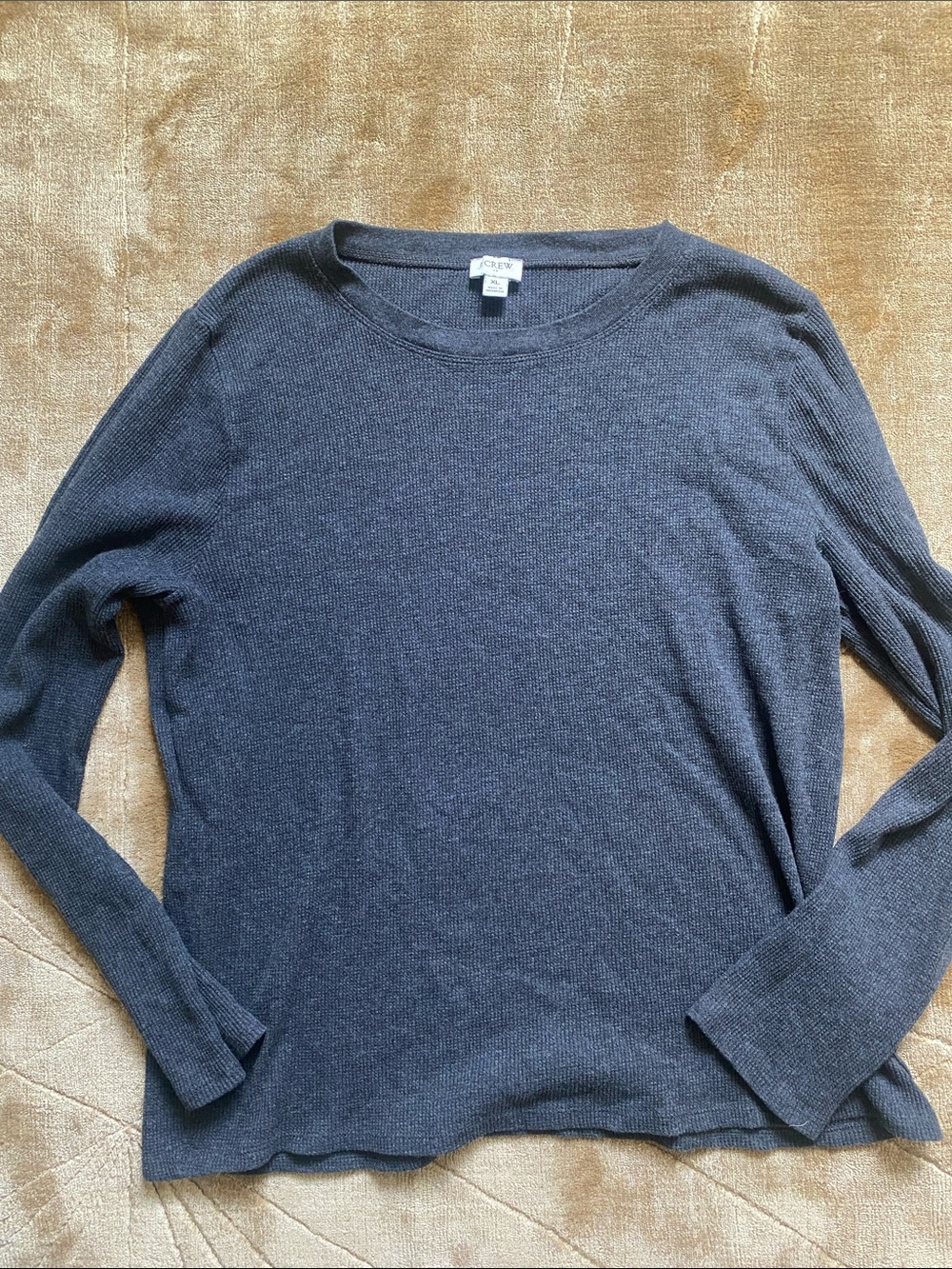 J. Crew Dark Charcoal Crewneck thermal